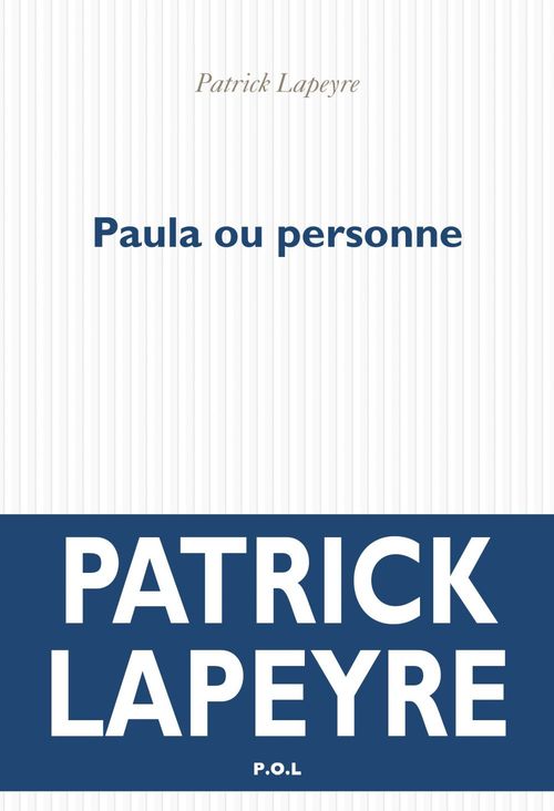 ebook cover of Paula ou personne, by Patrick Lapeyre