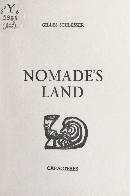ebook cover of Nomade's land, by Gilles Schlesser