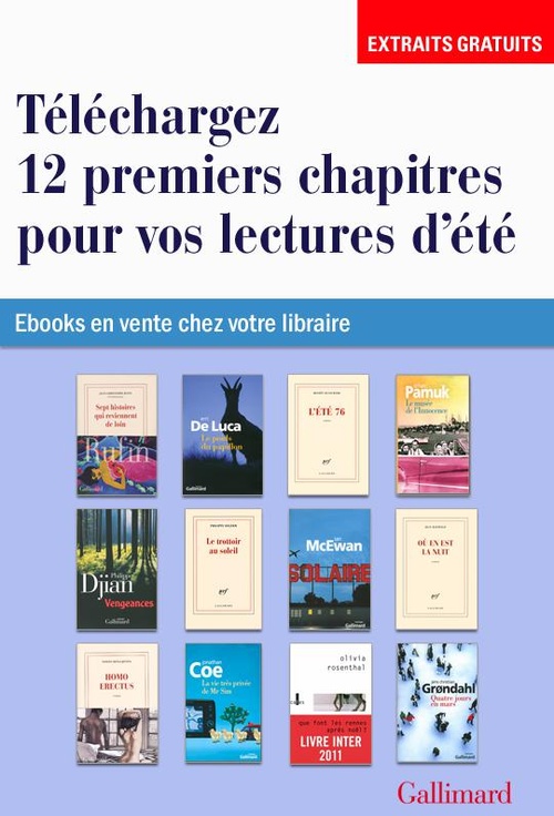 Couverture ebook de EXTRAITS - 12 romans pour vos lectures d'été, de Collectif