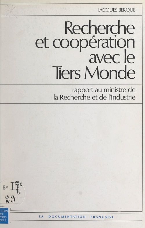 ebook cover of Recherche et coopération avec le Tiers Monde, by Jacques Berque, Ministere De La Recherche Et De L'Indust