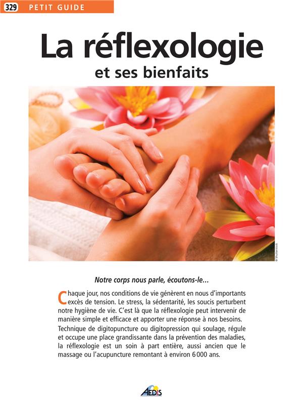 Couverture ebook de La réflexologie et ses bienfaits, de Collectif