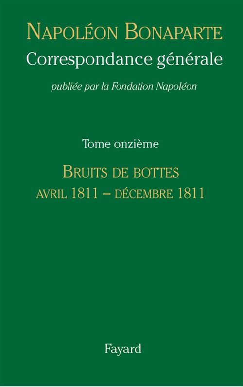 ebook cover of Correspondance générale - Tome 11, by Napoléon Bonaparte