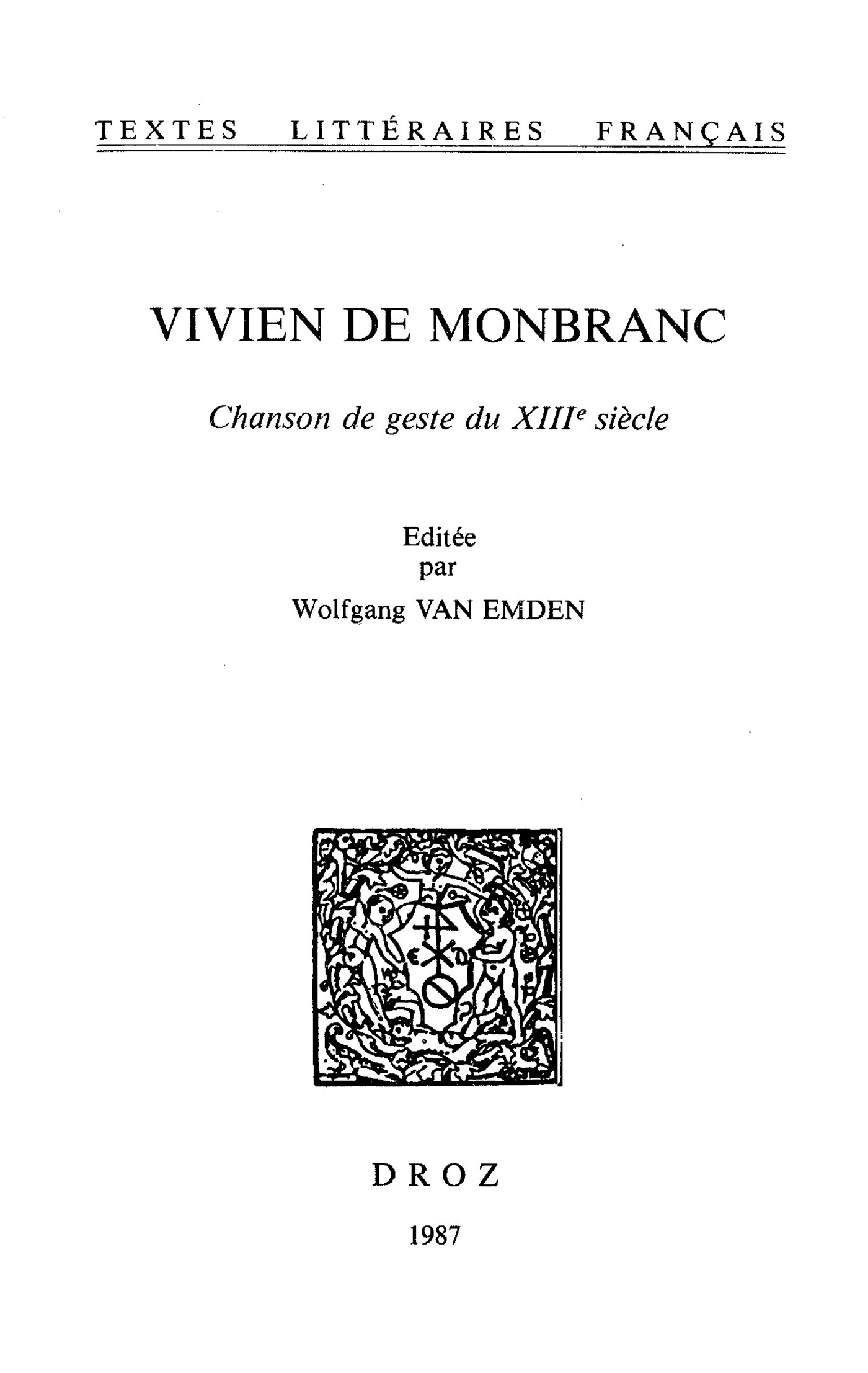 ebook cover of Vivien de Monbranc, by