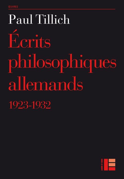ebook cover of Ecrits philosophiques allemands, by Paul Tillich