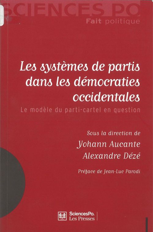 ebook cover of Les systèmes de partis dans les démocraties occidentales, by Yohann Aucante, Alexandre Dézé