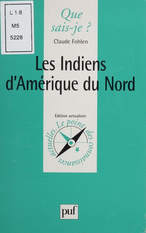 Couverture ebook de Les Indiens d'Amérique du Nord, de Claude Fohlen