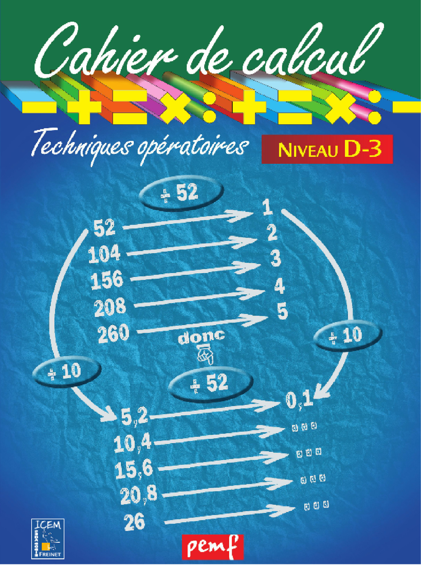 ebook cover of Cahier de calcul cycle 3 niveau 3C, by Collectif