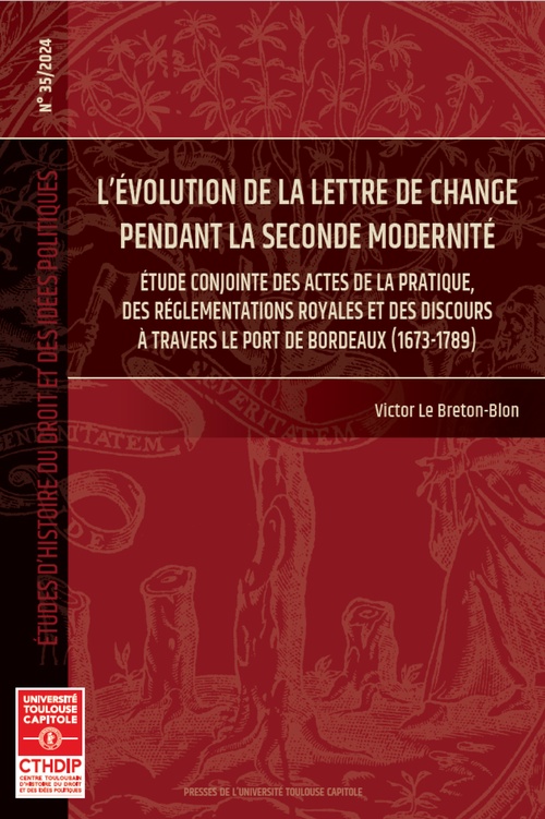 ebook cover of L´évolution de la lettre de change pendant la seconde modernité, by Victor le Breton-Blon