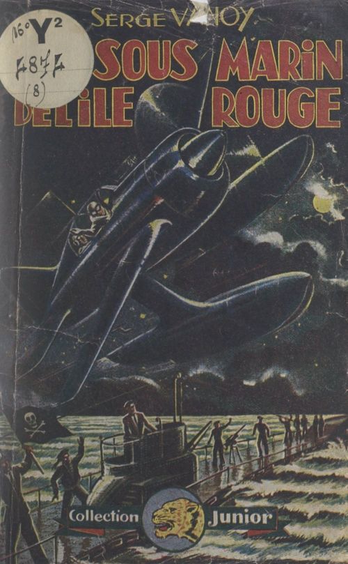 Couverture ebook de Le sous-marin de l'île rouge, de Serge Vanoy