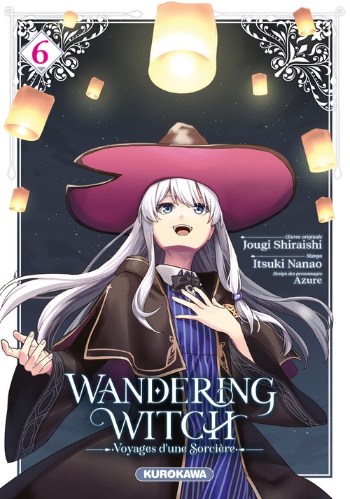 ebook cover of Wandering Witch - Voyages d'une sorcière - tome 6, by Jougi Shiraishi, Itsuki Nanao, Azure