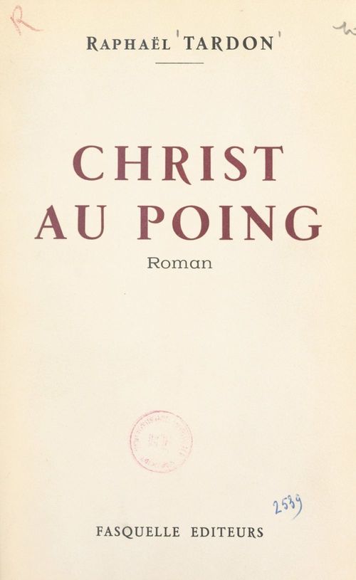 ebook cover of Christ au poing, by Raphael Tardon