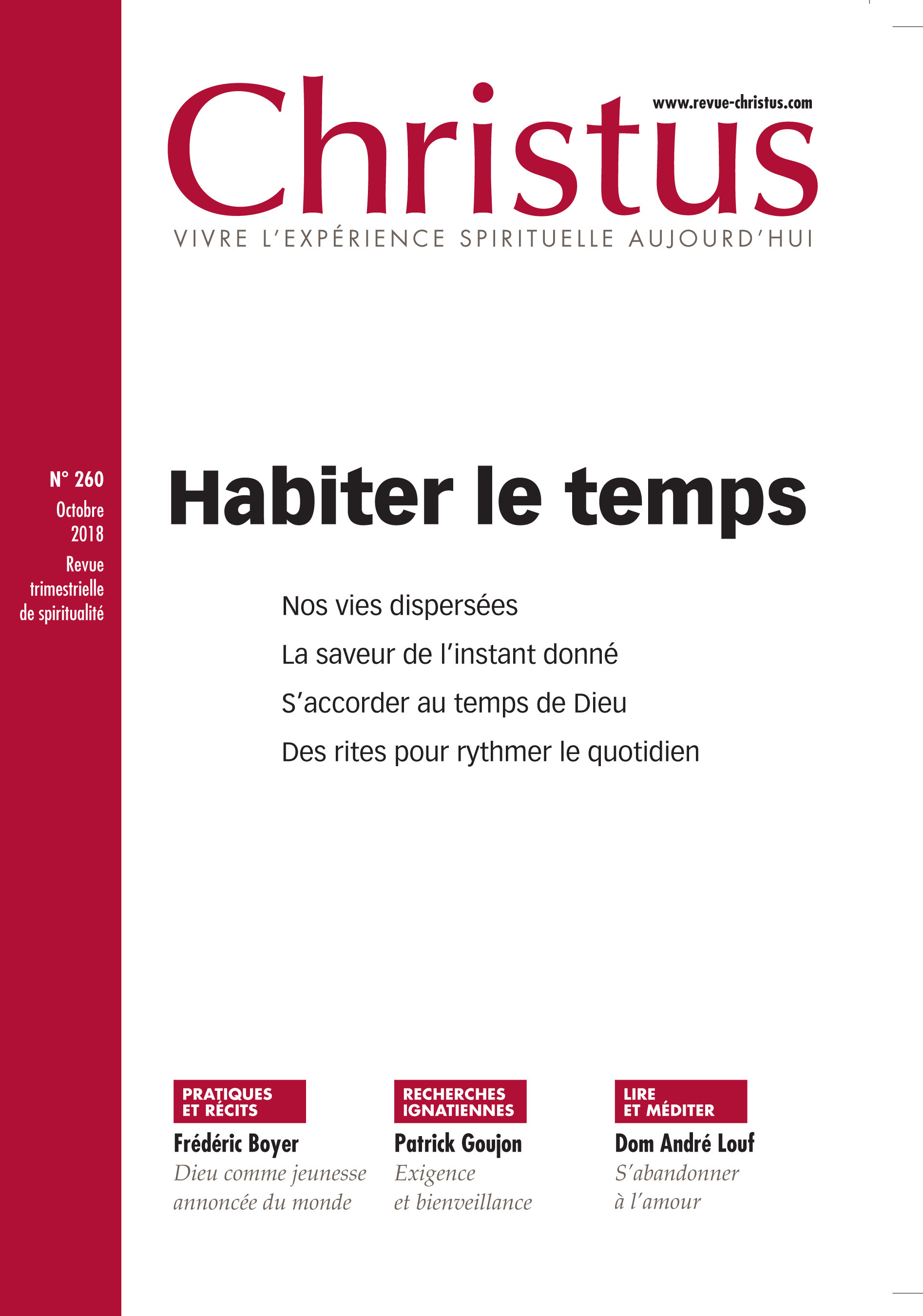 Couverture ebook de Revue Christus : Habiter le temps, de Revue Christus