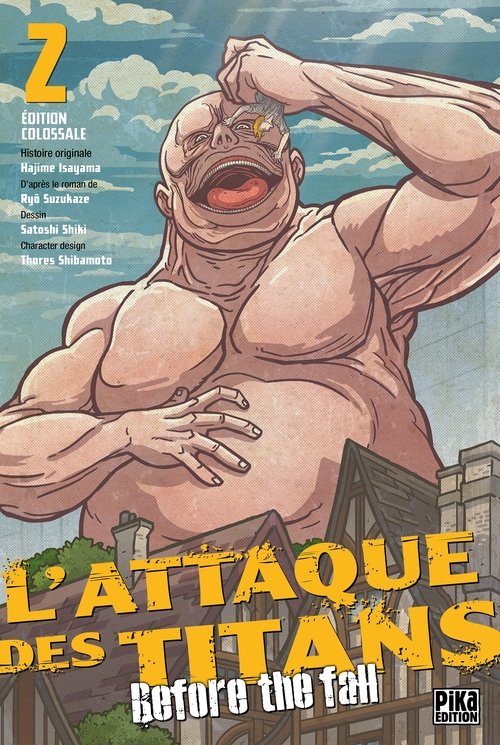 ebook cover of L'Attaque des Titans - Before the Fall Edition Colossale T02, by Satoshi Shiki