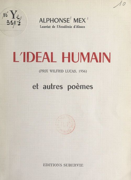 ebook cover of L'idéal humain, by Alphonse Mex