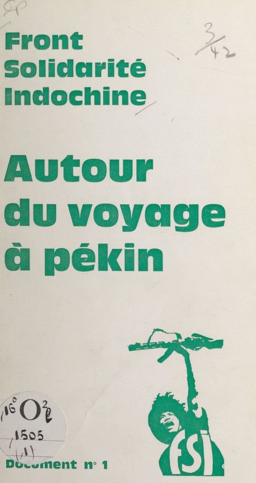 Couverture ebook de Autour du voyage à Pékin, de Front solidarité Indochine