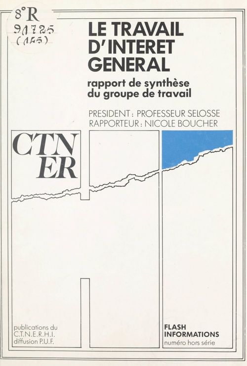 ebook cover of Le travail d'intérêt général, by Groupe De Travail Sur Les Travaux D'Inte