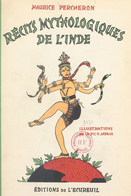 Couverture ebook de Récits mythologiques de l'Inde, de Maurice Percheron