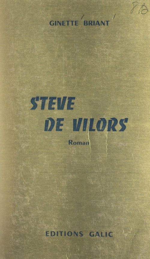 Couverture ebook de Stève de Vilors, de Ginette Briant