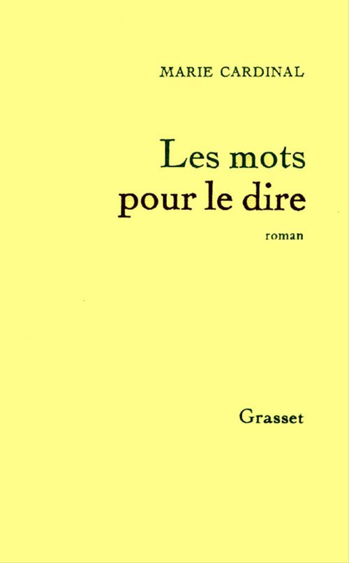 Couverture ebook de Les mots pour le dire, de Marie Cardinal