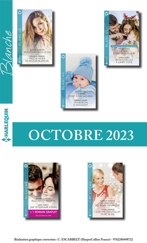 Couverture ebook de Pack mensuel Blanche - 10 romans + 1 titre gratuit (Octobre 2023), de Collectif