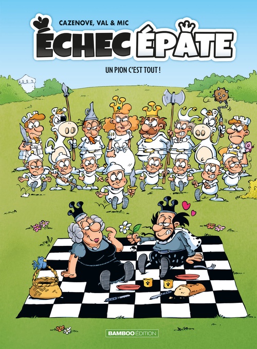 Couverture ebook de Échec Épate - Tome 1 - Un pion c'est tout !, de Christophe Cazenove, Mic, Val