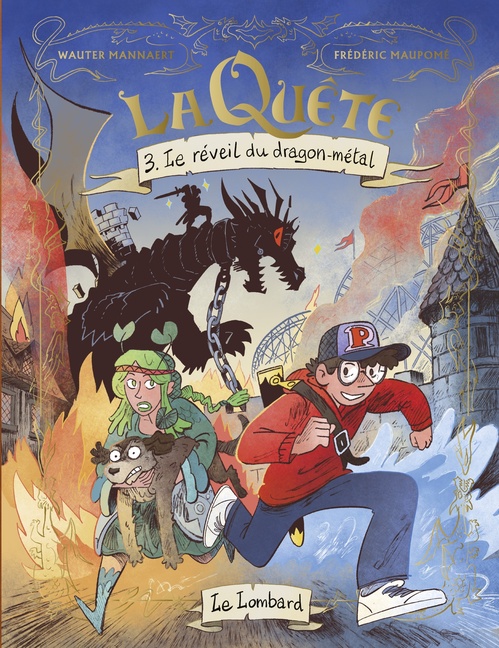 Couverture ebook de La Quête - Tome 3 - Le réveil du dragon-métal, de Frédéric Maupomé