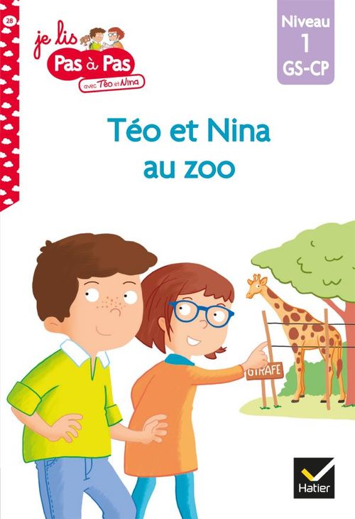 Couverture ebook de Téo et Nina GS-CP Niveau 1 - Téo et Nina au zoo, de Isabelle Chavigny, Marie-Hélène Van Tilbeurgh
