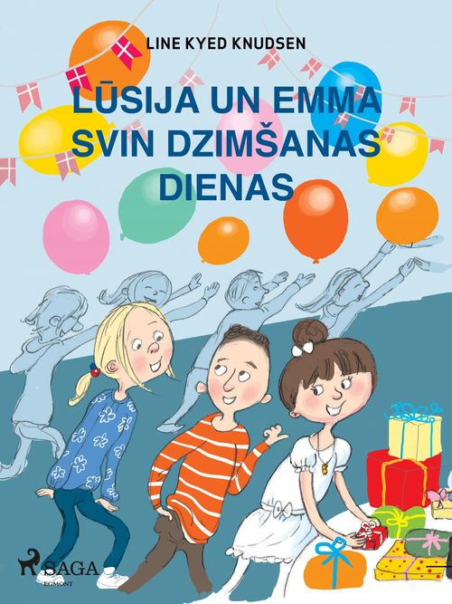 Couverture ebook de Lusija un Emma svin dzimsanas dienas, de Line Kyed Knudsen