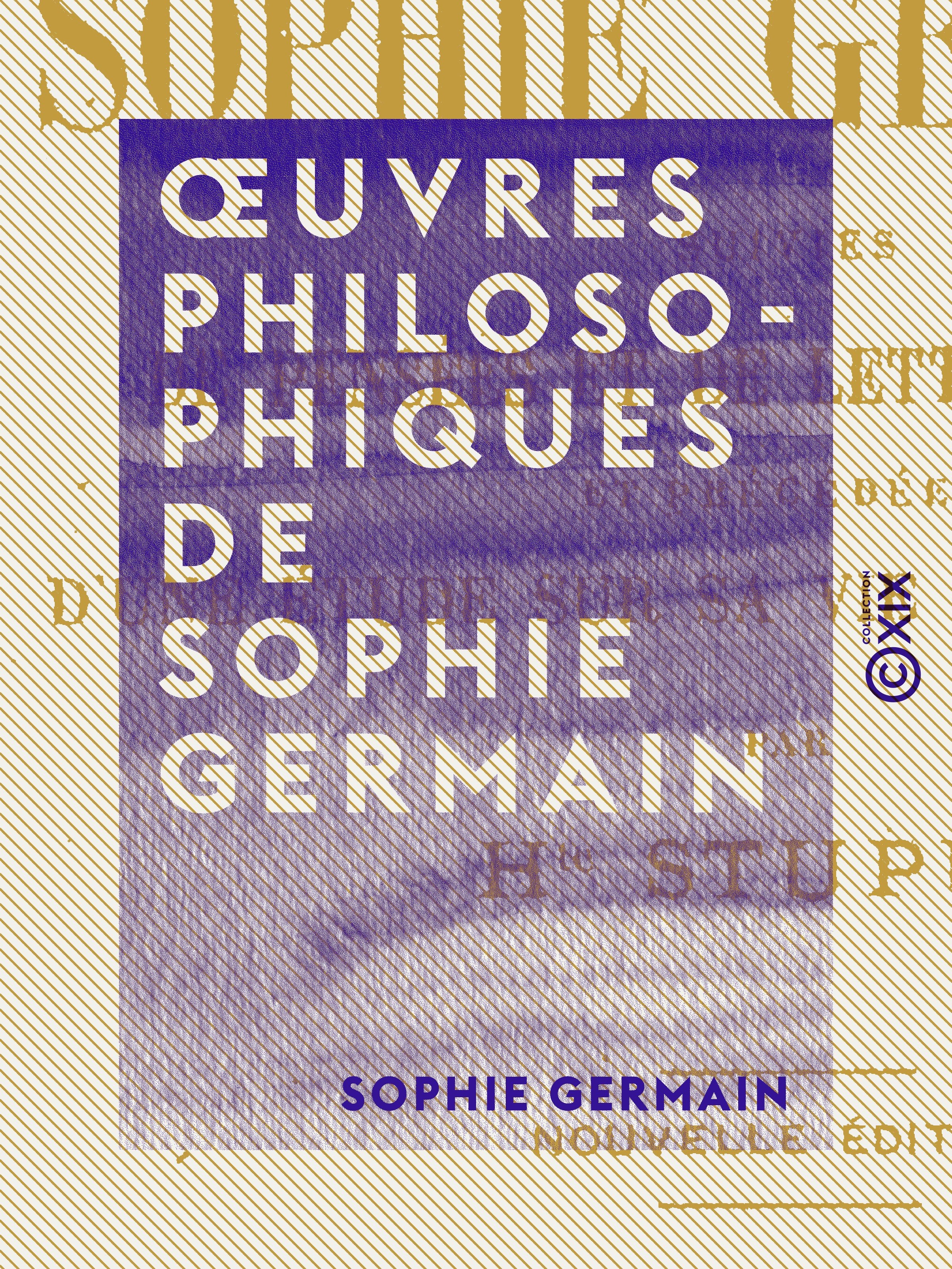 Couverture ebook de OEuvres philosophiques de Sophie Germain, de Sophie Germain