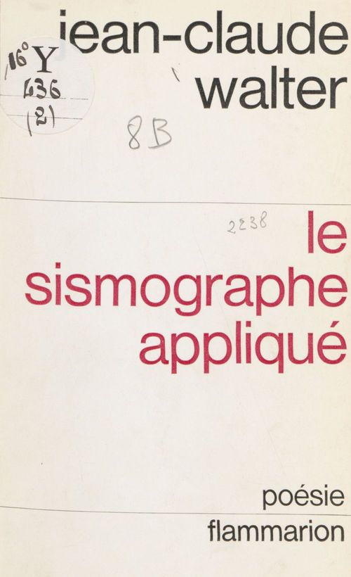 ebook cover of Le sismographe appliqué, by Jean-claude Walter