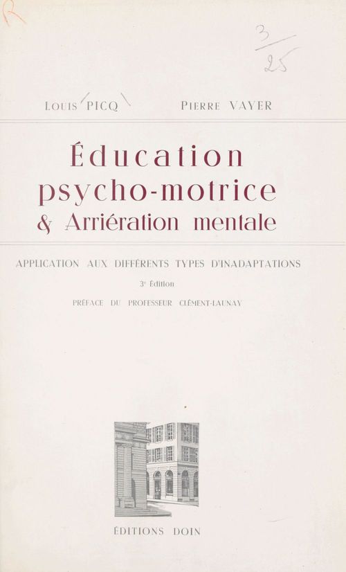 ebook cover of Éducation psycho-motrice et arriération mentale, by Louis Picq, Pierre Vayer