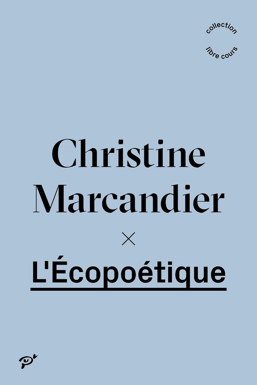 ebook cover of L'Écopoétique, by Christine Marcandier