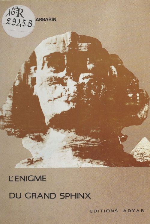 Couverture ebook de L'Énigme du grand sphinx, de Georges Barbarin