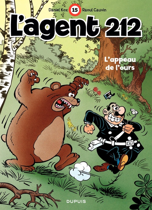 Couverture ebook de L'Agent 212 - Tome 15 - L'appeau de l'ours, de Raoul Cauvin, Daniel Kox