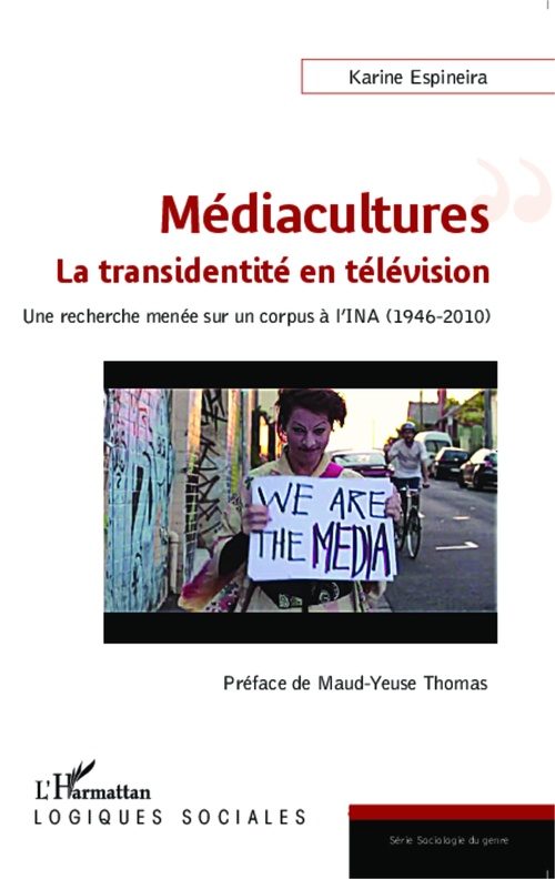 Couverture ebook de Médiacultures : la transidentité en télévision, de Karine Espineira