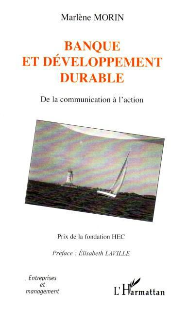 ebook cover of Banque et développement durable, by Marlène Morin