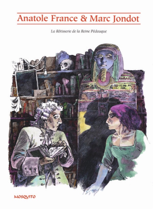 ebook cover of La Rôtisserie de la reine Pedauque, by Marc Jondot, Anatole France