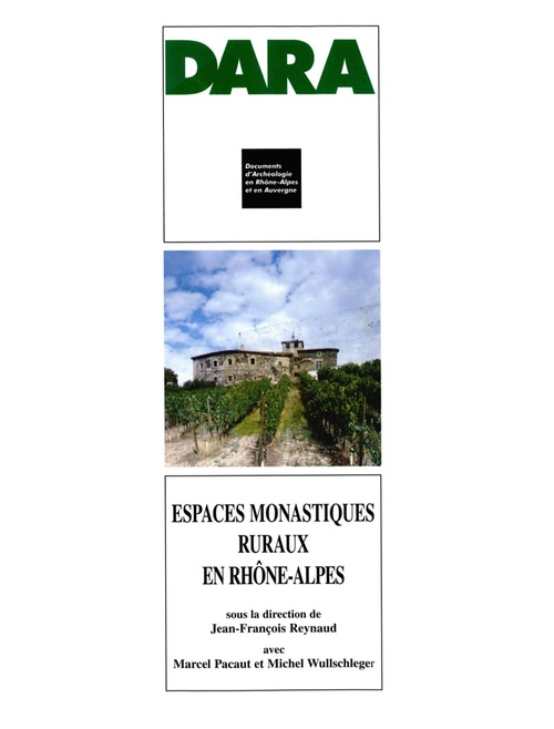 ebook cover of Espaces monastiques ruraux en Rhône-Alpes, by Jean-Francois Reynaud