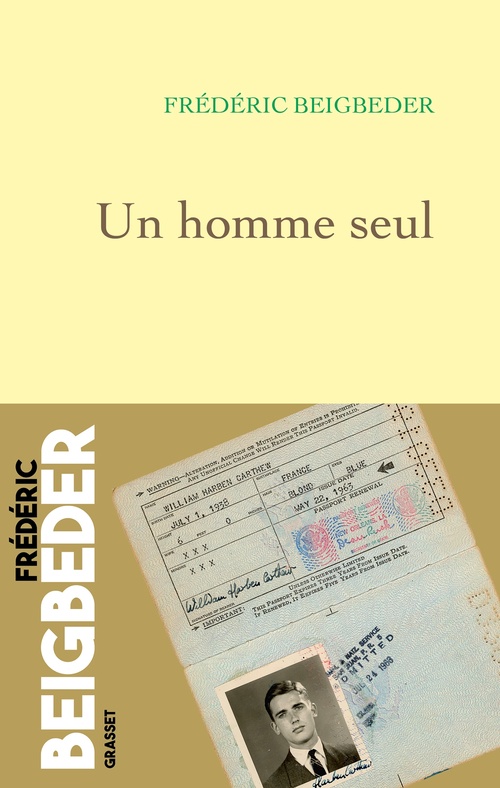 ebook cover of Un homme seul, by Frédéric Beigbeder