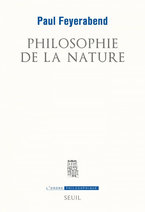 ebook cover of Philosophie de la nature, by Paul Feyerabend