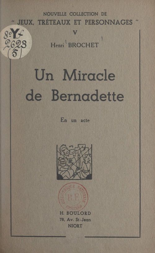 Couverture ebook de Un miracle de Bernadette, de Henri Brochet