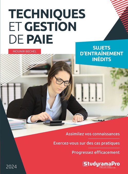 ebook cover of Techniques et gestion de paie - Sujets d'entraînement inédits, by Mounir Bechel