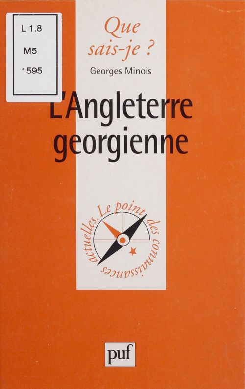 Couverture ebook de L'Angleterre georgienne, de Georges Minois