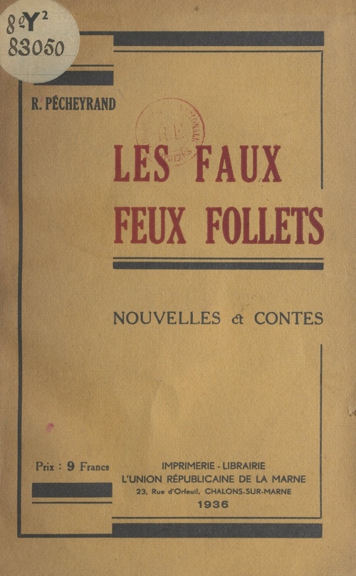 Couverture ebook de Les faux feux follets, de Roger Pecheyrand