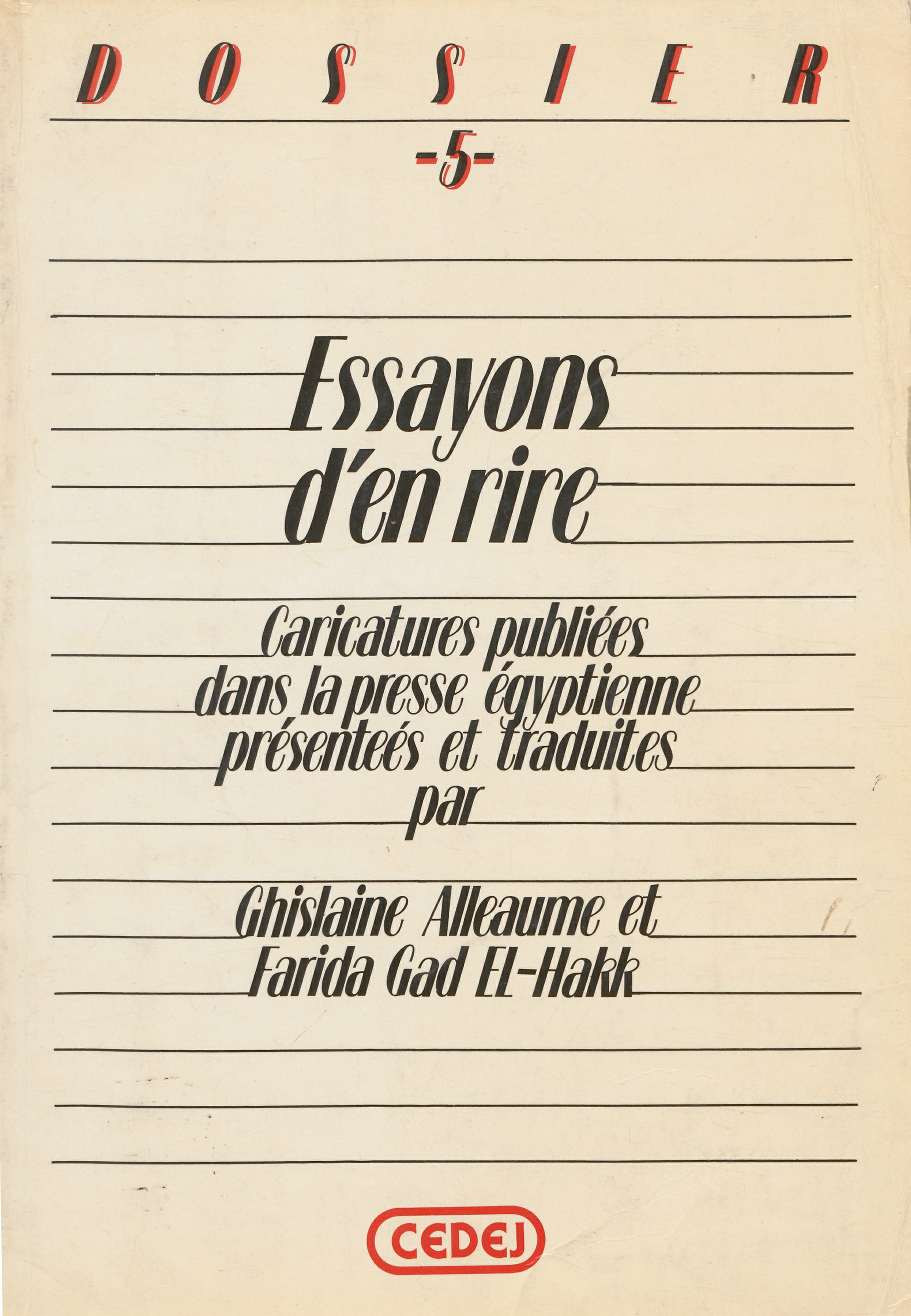 ebook cover of Essayons d´en rire !, by Ghislaine Alleaume, Farida Gad El-Hakk
