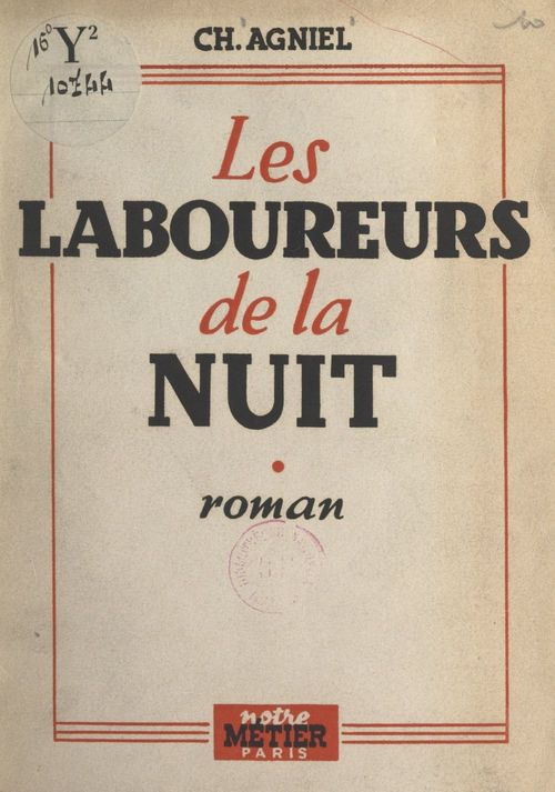 ebook cover of Les laboureurs de la nuit, by Charles Agniel