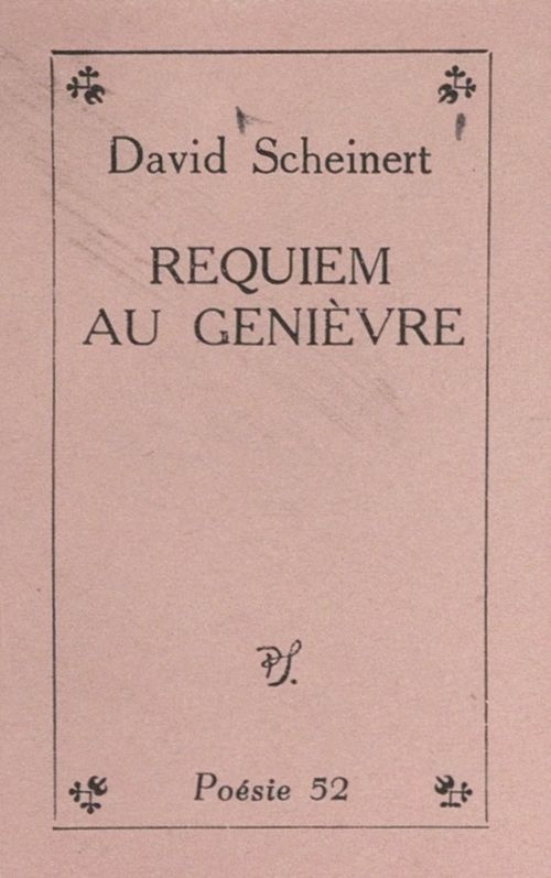 ebook cover of Requiem au genièvre, by David Scheinert