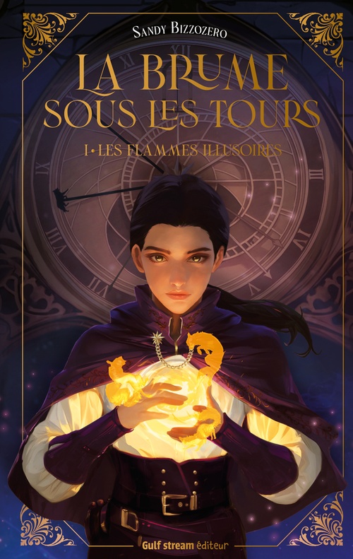 ebook cover of La Brume sous les tours - Tome 1 Les Flammes illusoires, by Sandy Bizzozero