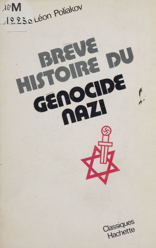 ebook cover of Brève histoire du génocide nazi, by Léon Poliakov