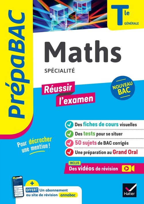ebook cover of Prépabac Réussir l'examen - Maths Tle générale (spécialité) - Bac 2027, by Michel Abadie, Annick Meyer, Jean-Dominique Picchiottino, Jacques Delfaud, Martine Salmon, Sophie Touzet